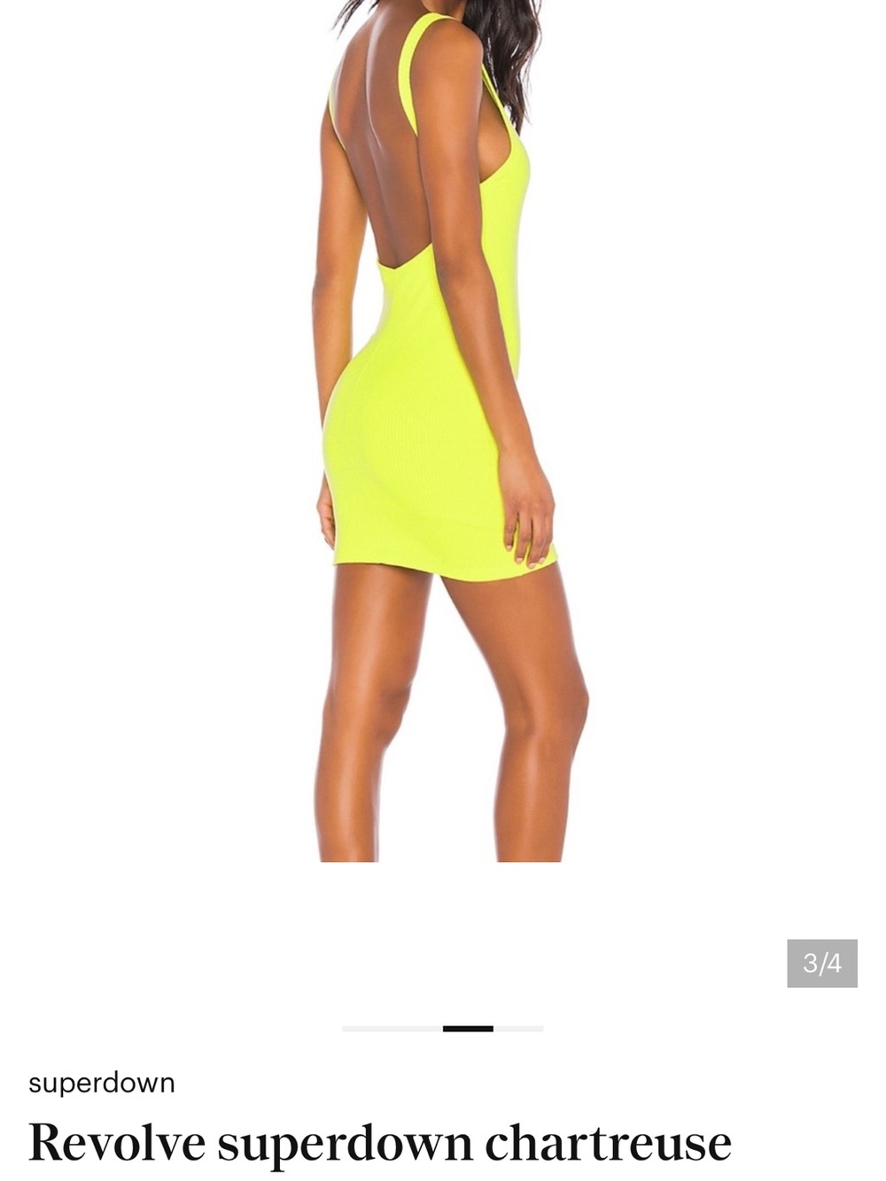 Set of Two - Superdown Ribbed Scoop-Back Mini Dresses